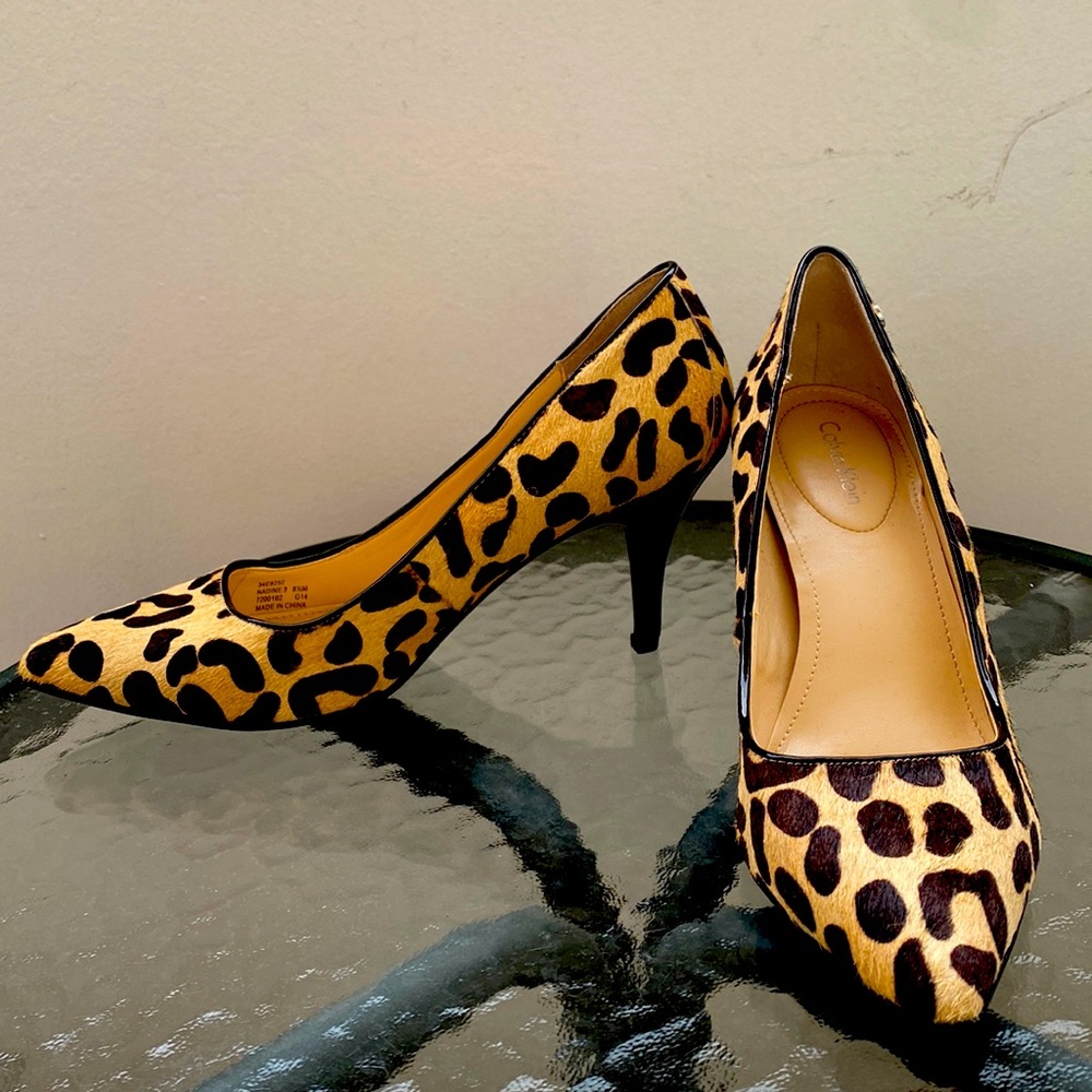 Calvin Klein Leopard Print Heels
